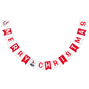 Banderines Cute Gnome Merry Christmas Bunags