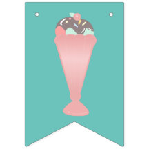 Cute Helado Sundae Purpurina Pastel Rosa