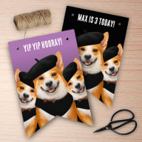 Cute Moda Corgis Yip Yip Hooray Feliz cumpleaños