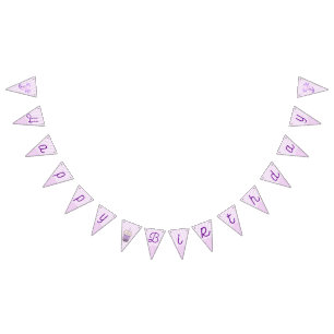 Banderines Cute Purple Axolotl Boba Tea Kids Cumpleaños
