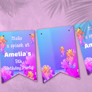 Banderines Cute Seahorse Birthday Party