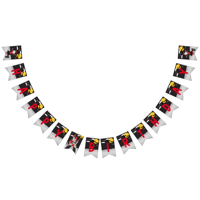 Banderines Cute Spooky Vampiro Chica Halloween Niños cumpleañ (Todo)