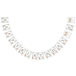 Banderines Cute Teddy Bears Tea Fiesta 2do cumpleaños Dos dec