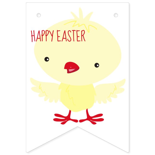 Banderines Cute Yellow Duckling | Pascua (Primera bandera)