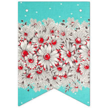 Daisies de impresión de bordes de época de los año