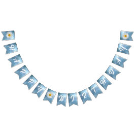 Banderines Daisy blanco alegre