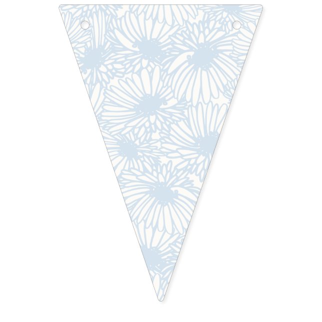 Banderines Daisy Blooms - Azul Polvo (Primera bandera)