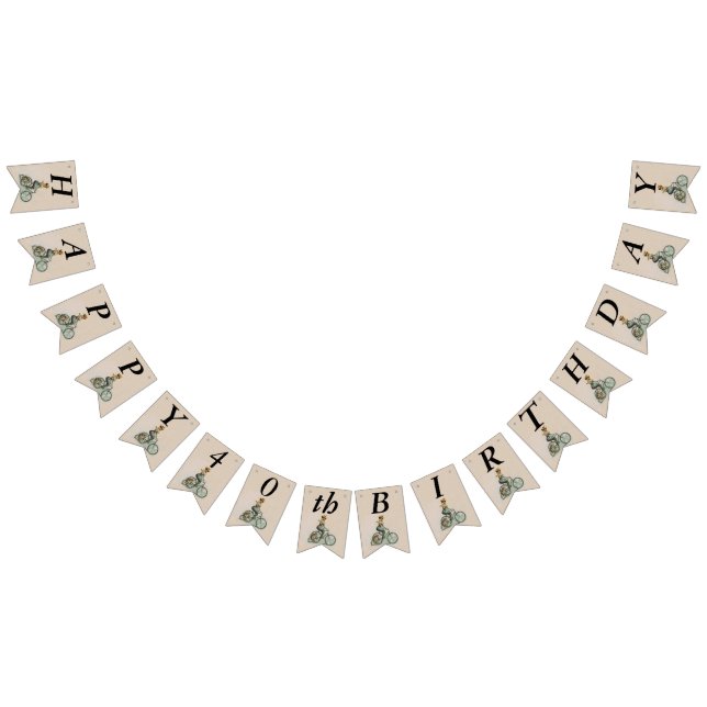 Banderines Dama victoriana en Bulldog de bicicletas Cumpleaño (Todo)