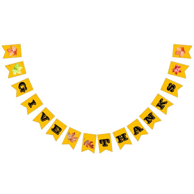 Banderines "Dar gracias" Caída/Acción de Gracias (Todo)