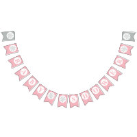Banderines de Baby Shower Rosa - BabyShower Niña