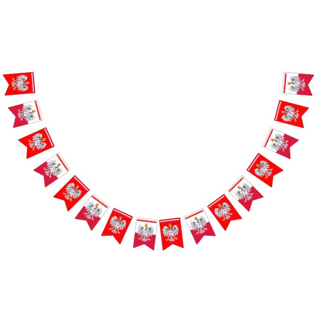 Banderines de Polonia, Bandera de Polonia, Águila  (Todo)