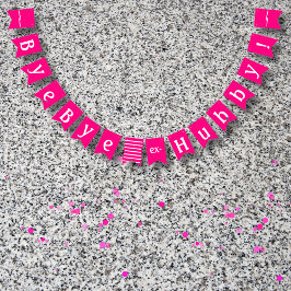 Banderines Decor de Fiesta de divorcio adiós Ex Hubby Gracios