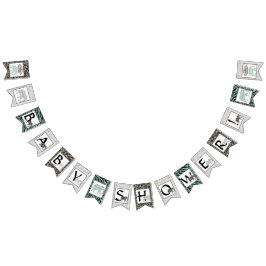 Banderines Decoración de Fiesta Baby Shower Elephant Zebra Bo