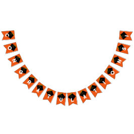 Banderines Decoración de fiesta de graduación naranja