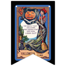 Banderines Decoración de Halloween vintage, Halloween lindo