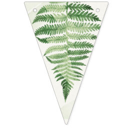 Banderines Decoración minimalista del Boda de Fern Verde