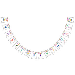 Banderines Decoración temática de la fiesta de cumpleaños de 