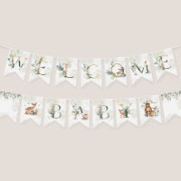 Decoraciones de Baby Shower de animales de bosque
