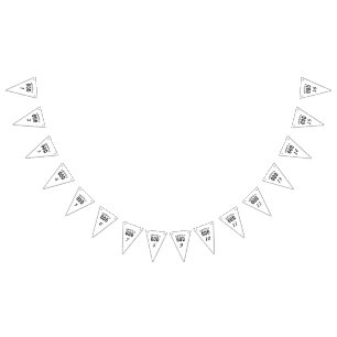 BANDERINES DEDICADO A DIOS PERSONALIZABLE GUAY TEXTO NEGRO