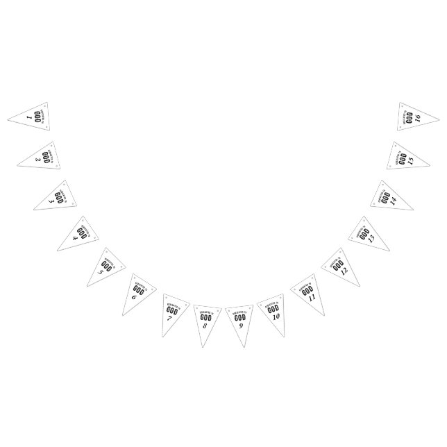 BANDERINES DEDICADO A DIOS PERSONALIZABLE GUAY TEXTO NEGRO (Todo)