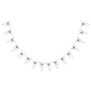 BANDERINES DEDICADO A DIOS PERSONALIZABLE GUAY TEXTO NEGRO