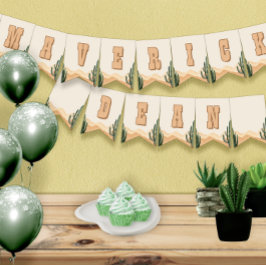 Banderines Desert Cactus Southwest Baby Shower, nombre de cum