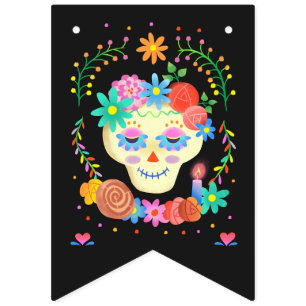 Banderines Día de la Calavera del Azúcar Muerto