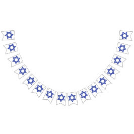 Banderines Día de la Independencia en Aniversario de Israel