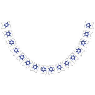 Banderines Día de la Independencia en Aniversario de Israel