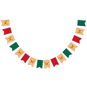 Banderines Día de los Muertos Chilis Mexicanos