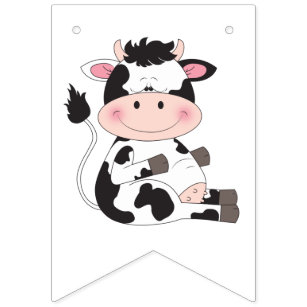 Banderines Vaca Dibujo Animado Banderines Vaca Dibujo Animado