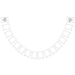 Banderines dibujo de pitbull simple amantes de perros blanco 