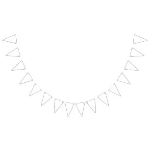 Banderines Dibujo lineal ornamentado de múltiples flores de l