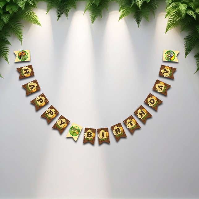 Banderines Dinosaurio Jurásico Prehistórico Fun Personalizado (Subido por el creador)
