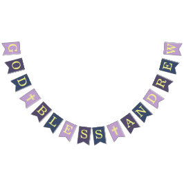 Banderines Dios bendiga 6 letras Comunidad de bautismo de la 