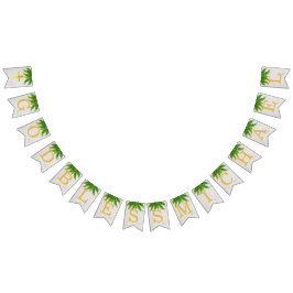 Banderines Dios bendiga 7 letras follaje Fern bautismo Comuni