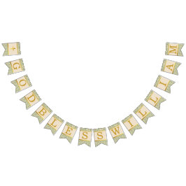 Banderines Dios bendiga 7 letras verdes deja la comunión del 