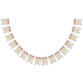 Banderines Dios bendiga el nombre de las orquídeas rosadas Ch