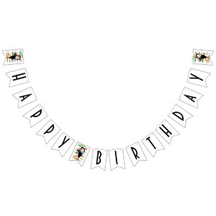 Banderines Diseño de gato negro de Mid Century