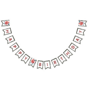 Banderines Diseño floral