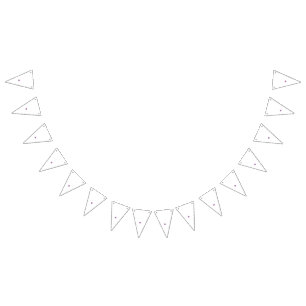 Banderines Diseño ornado floral en tonos rosa y violeta,