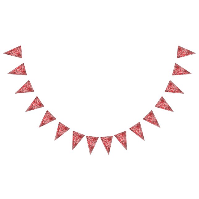 Banderines Diseño textil rectangular con rojo ornamental, bla (Todo)