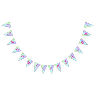 Banderines Diversión personalizada, el arcoiris colorido ¡Fel