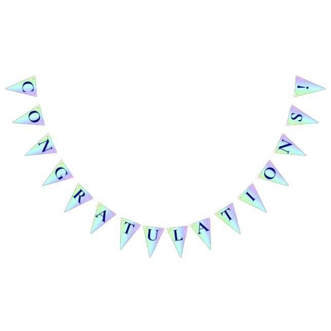 Banderines Diversión Personalizada, Felicitaciones Colorido A (Todo)