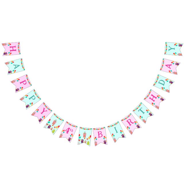 Banderines Divertida fiesta de cumpleaños del personalizado d (Todo)