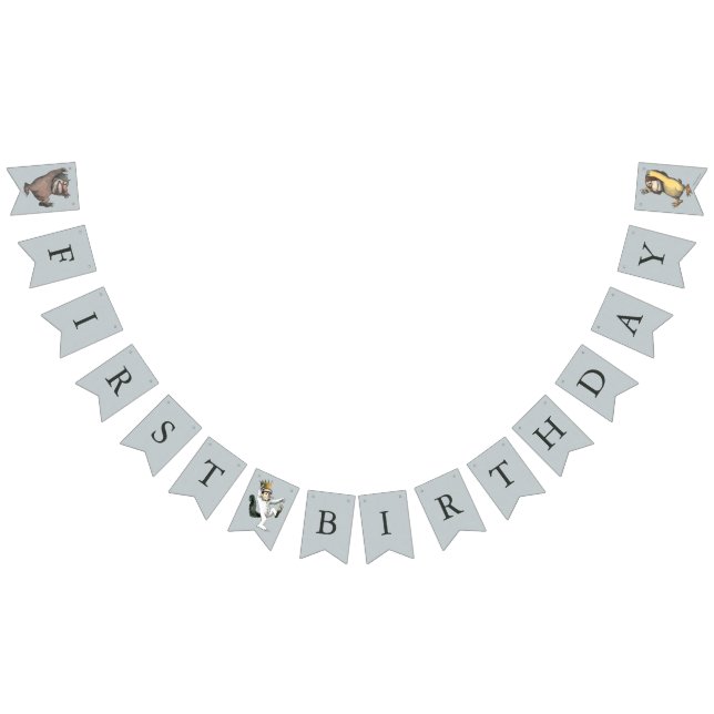 Banderines Donde las cosas salvajes son el primer cumpleaños (Todo)