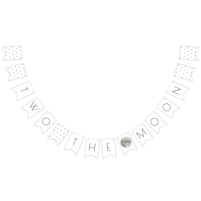 Banderines Dos años del niño blanco plateado de la luna (Todo)