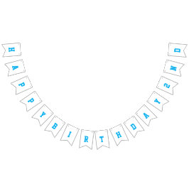 Banderines Dos Fiestas del segundo cumpleaños de Fast Blue Ra