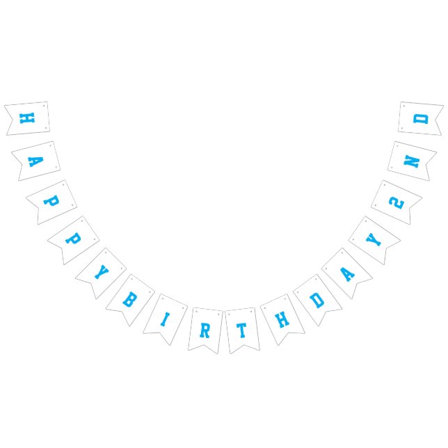 Banderines Dos Fiestas del segundo cumpleaños de Fast Blue Ra (Todo)