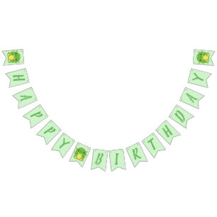 Banderines Dragon Birday Party Green